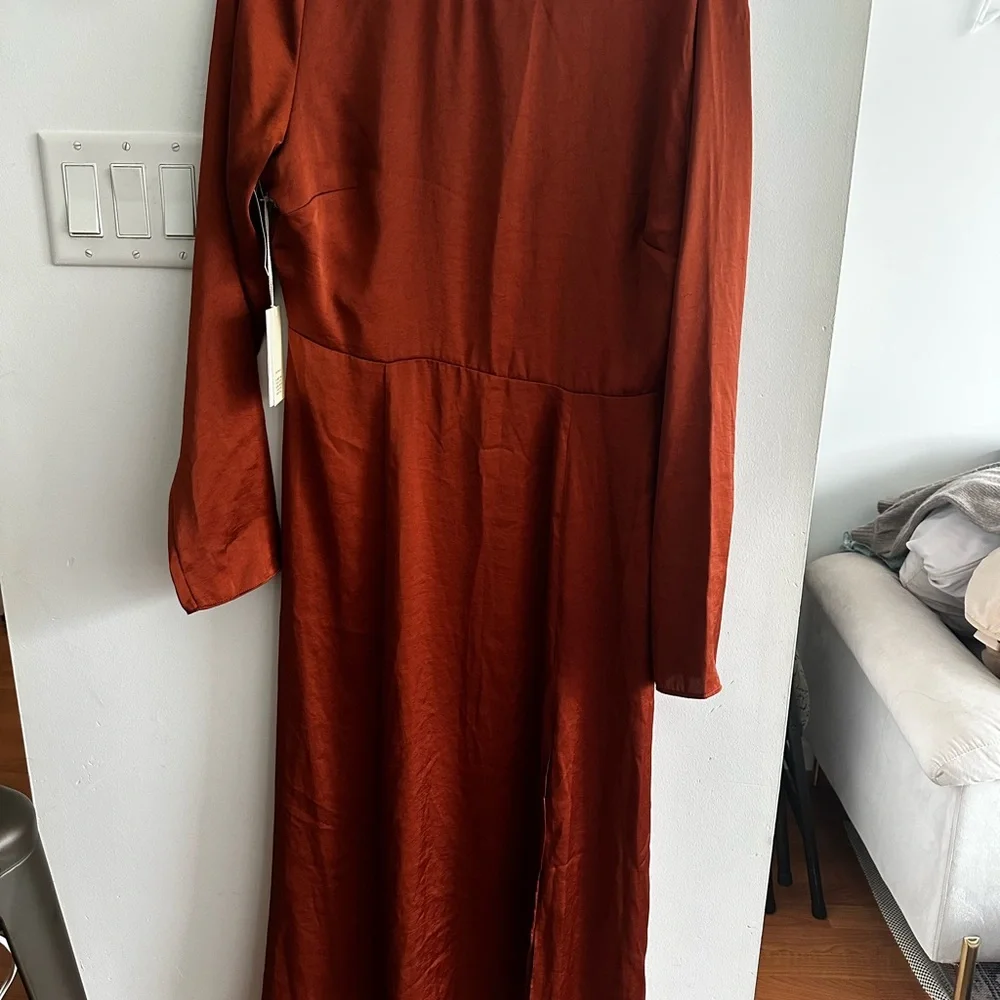 NWT Aritzia Wilfred Evora Rustwood Orange - Picture 3 of 7